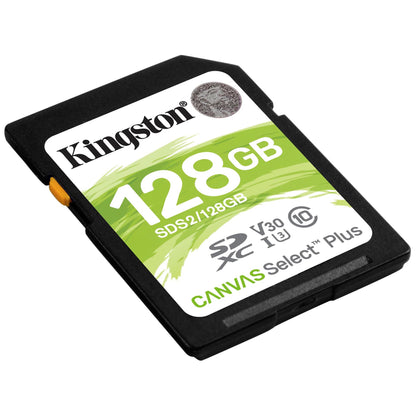 SDXC-geheugenkaart Kingston Canvas Select Plus, 128Gb, Klasse 10 / UHS-1 U1 SDS2/128GB-SD 