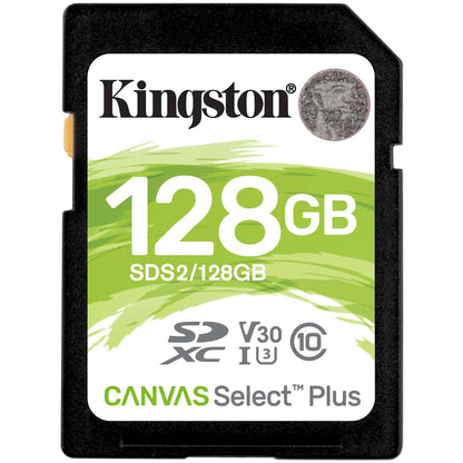 SDXC-geheugenkaart Kingston Canvas Select Plus, 128Gb, Klasse 10 / UHS-1 U1 SDS2/128GB-SD 