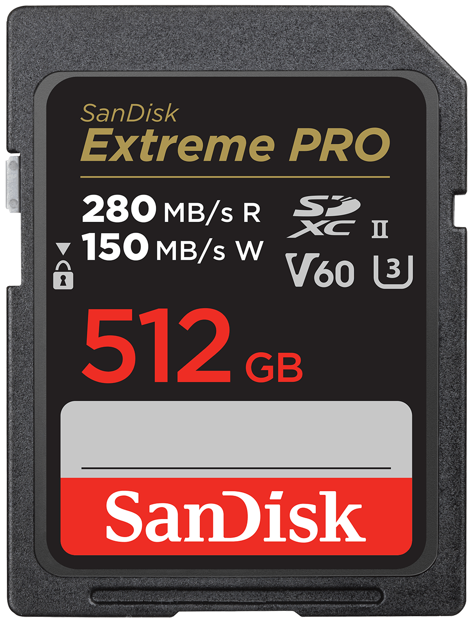Carte Mémoire SDXC SanDisk Extreme Pro, 512Gb, Classe 10 / UHS-2 U3 SDSDXEP-512G-GN4IN