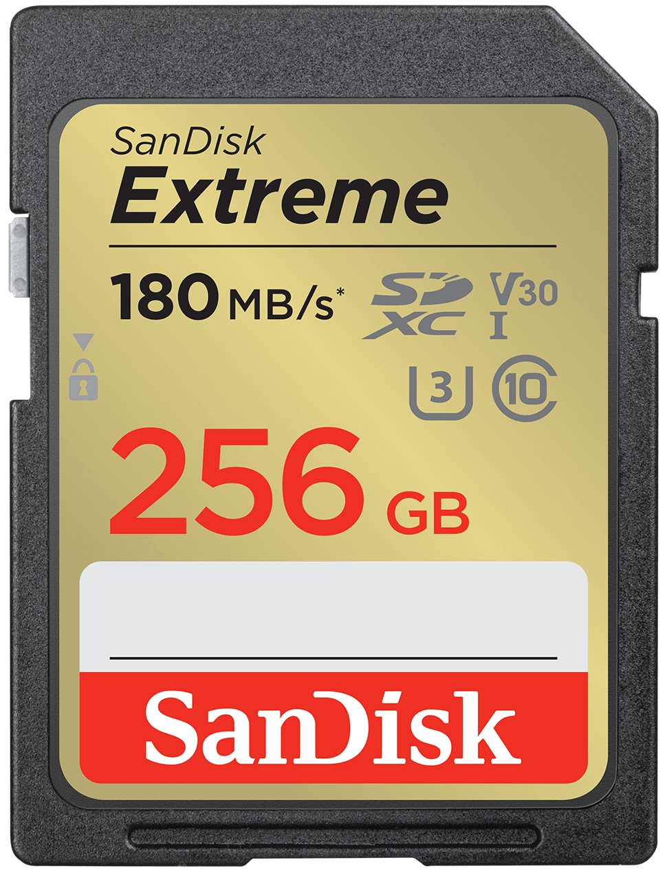 SDXC Geheugenkaart SanDisk Extreme, 256Gb, Klasse 10 / UHS-1 U3 SDSDXVV-256G-GNCIN