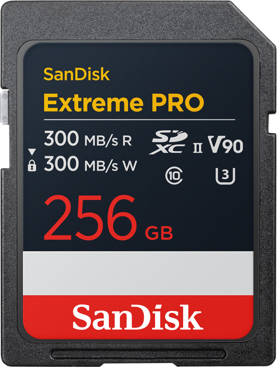 Carte Mémoire SDXC SanDisk Extreme Pro, 256Go, Classe 10 / UHS-2 U3 SDSDXDM-256G-GN4IN