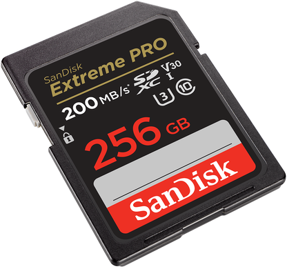 SDXC Geheugenkaart SanDisk Extreme Pro, 256Gb, Klasse 10 / UHS-1 U3 SDSDXXD-256G-GN4IN