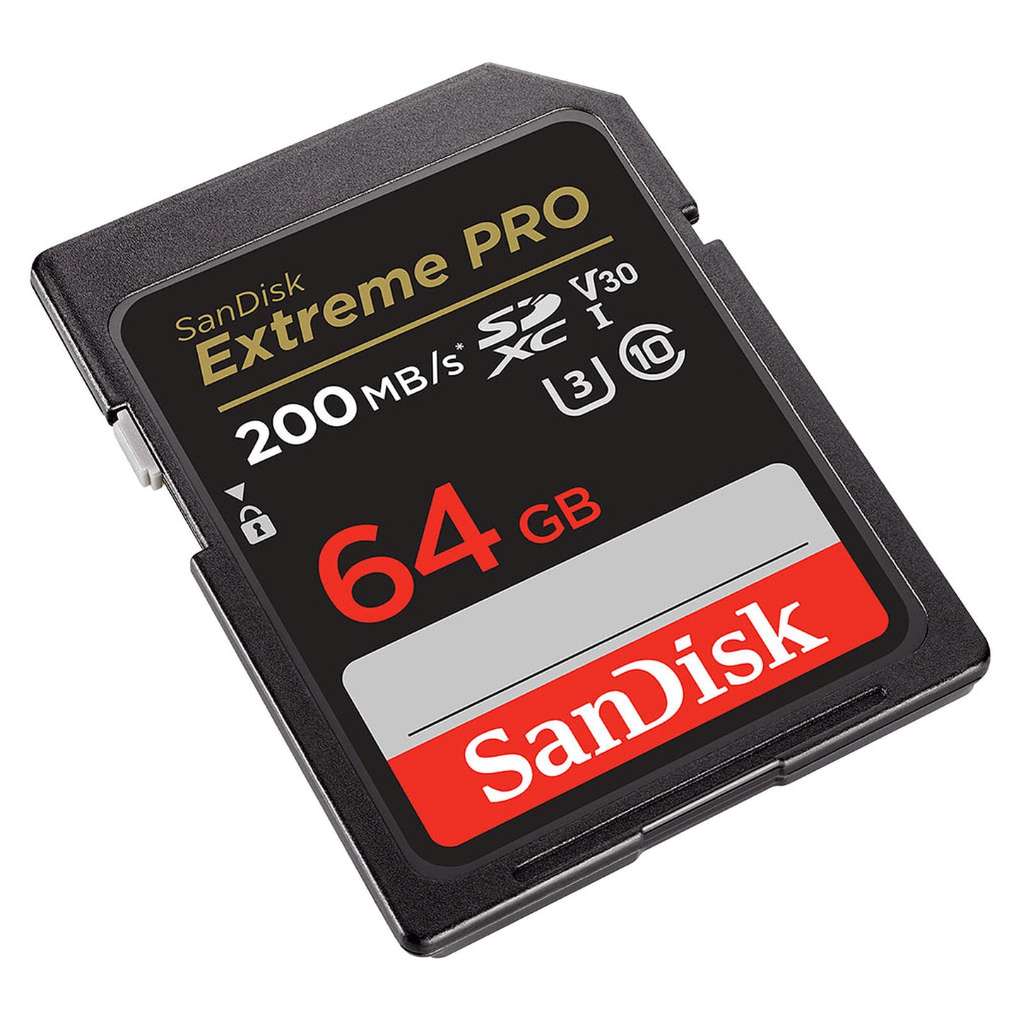 Carte mémoire SDXC SanDisk Extreme Pro, 64Gb, Classe 10 / UHS-1 U3 SDSDXXU-064G-GN4IN