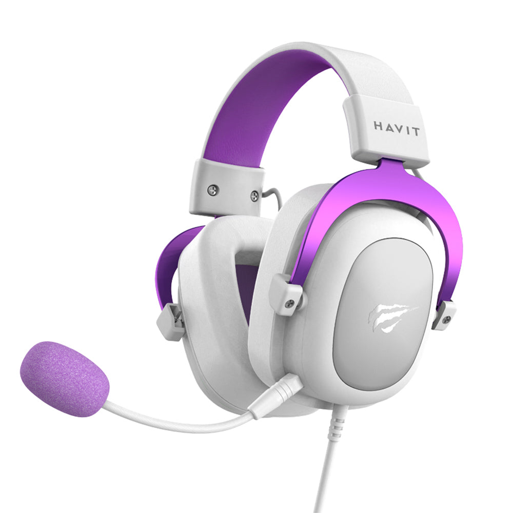 Casque Gaming 3.5mm HAVIT H2002D, 2m, Mauve