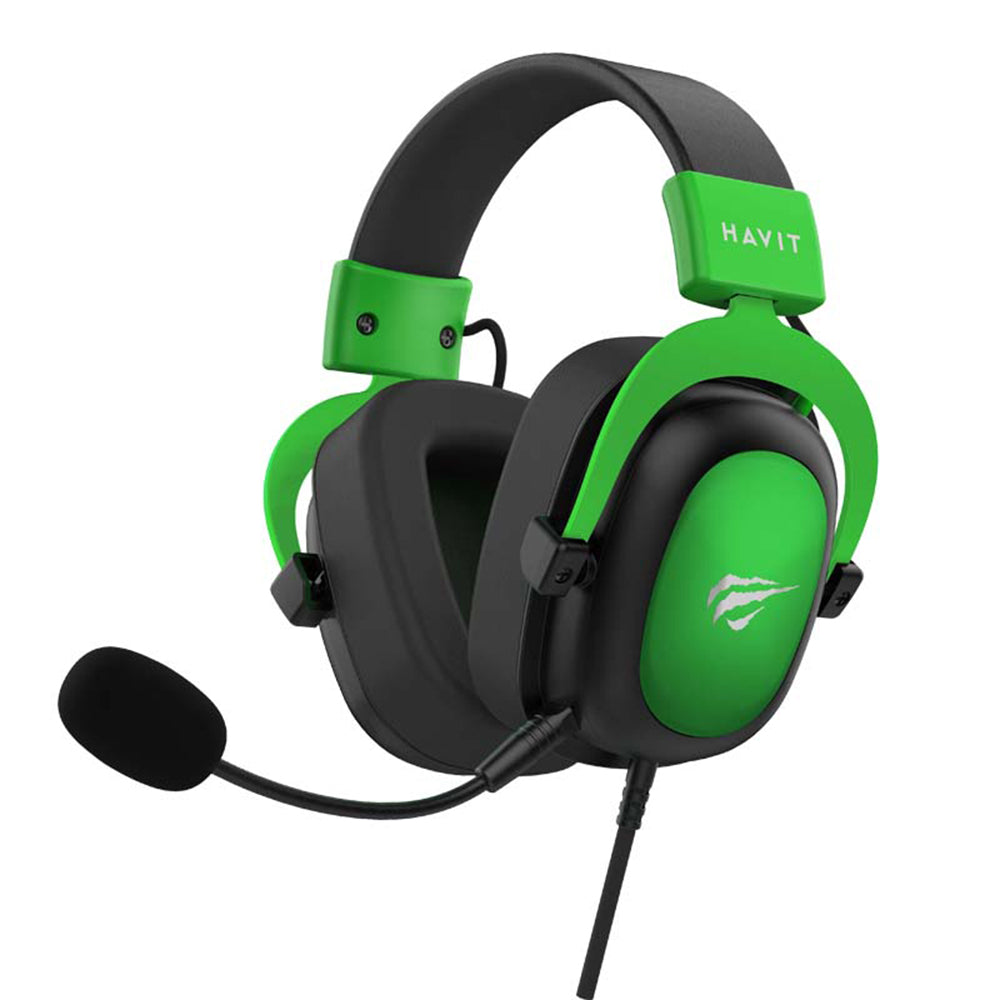 Gaming Headset 3.5mm HAVIT H2002D, 2m, Groen