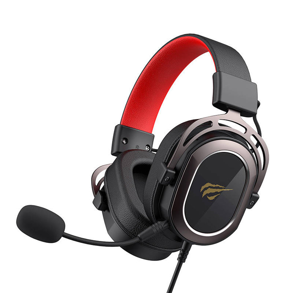 Casques Gaming 3.5mm HAVIT H2008d, 2m, Noirs Rouges