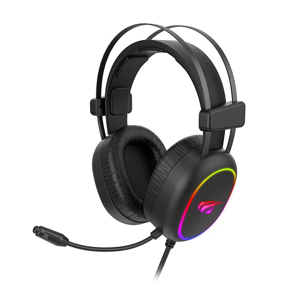 Casques Gaming 3.5mm HAVIT H2016d, RGB, 2m, Noirs