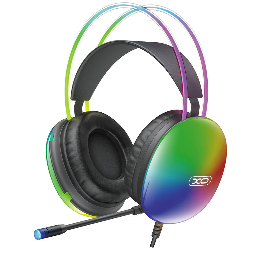 Gaming Headset 3.5mm XO Design GE11, RGB, Zwart