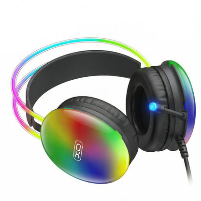 Gaming Headset 3.5mm XO Design GE11, RGB, Zwart