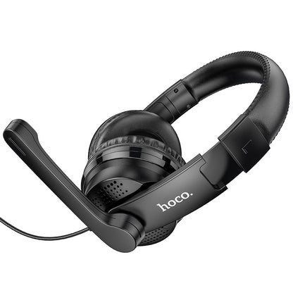 Casque Gaming 3,5 mm HOCO W103, Noir