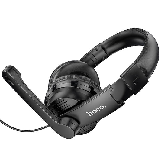 Gaming Headset 3.5mm HOCO W103, Zwart