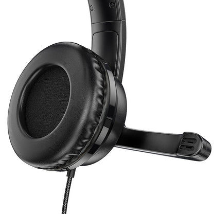 Casque Gaming 3,5 mm HOCO W103, Noir