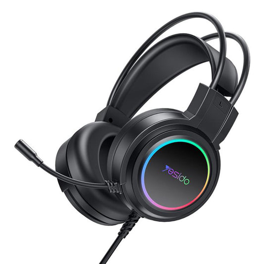 Gaming Headset USB Yesido EK05, RGB, 1.2m, Zwart