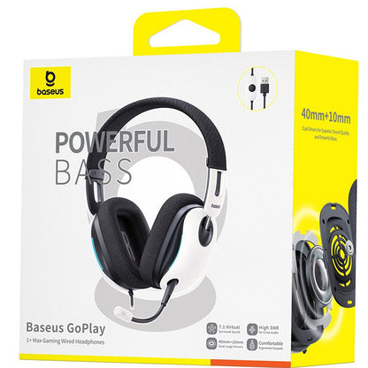USB-A Kopfhörer Baseus GoPlay 1+ Max, Weiß A00181003213-00