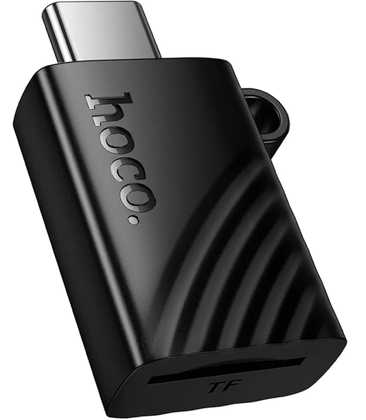 USB-C Kaartlezer HOCO HB53, microSD, Zwart
