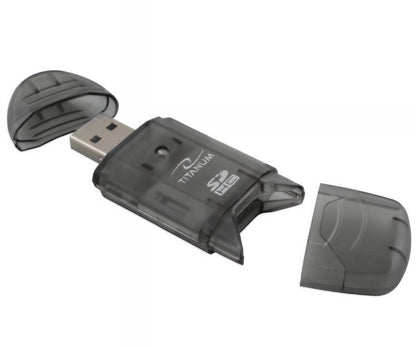 USB-kaartlezer Esperanza Titanum TA101K, SD, Zwart