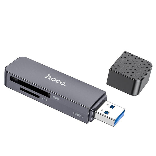 USB-Kartenleser HOCO HB45, SD - microSD, Grau