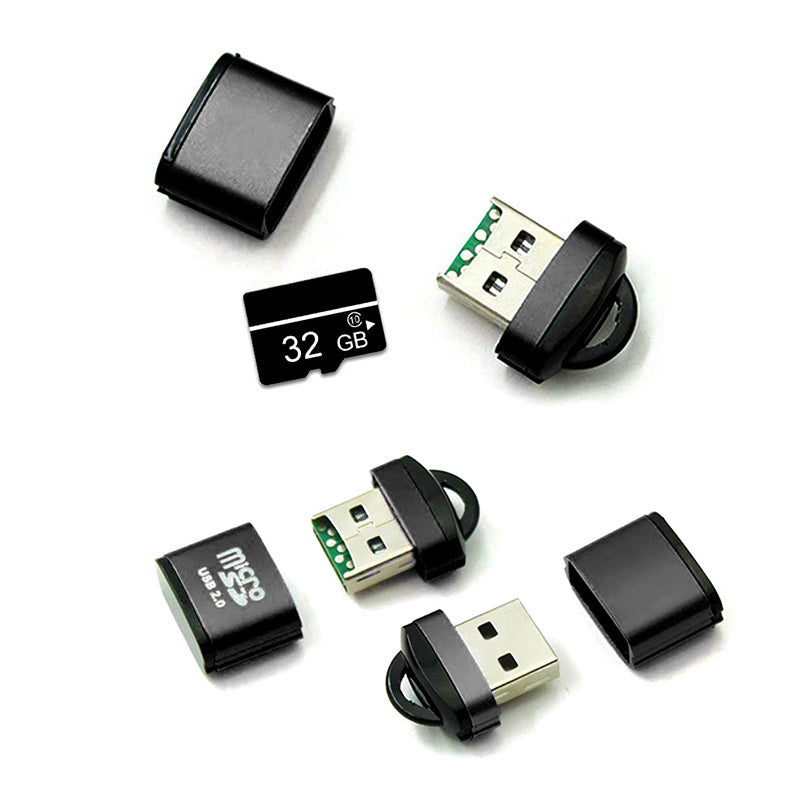 Lecteur de carte USB OEM CR01, microSD, Noir