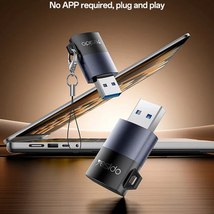 Lecteur de carte USB 3.0 Yesido GS36, microSD, Noir