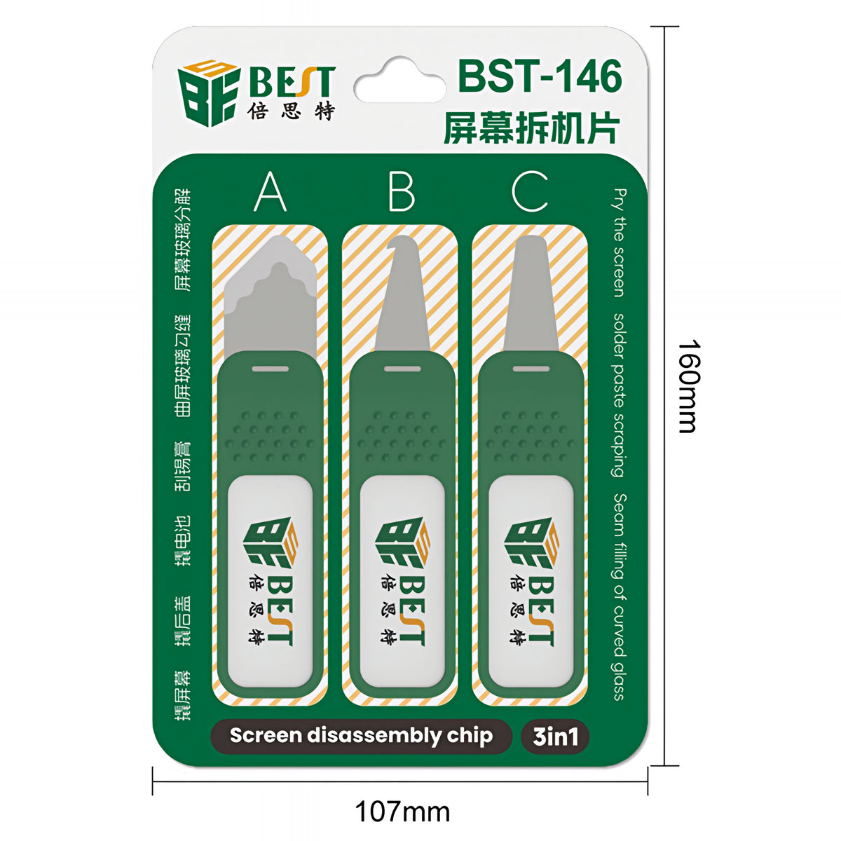 Metalen Clips Best BST-146, 3in1