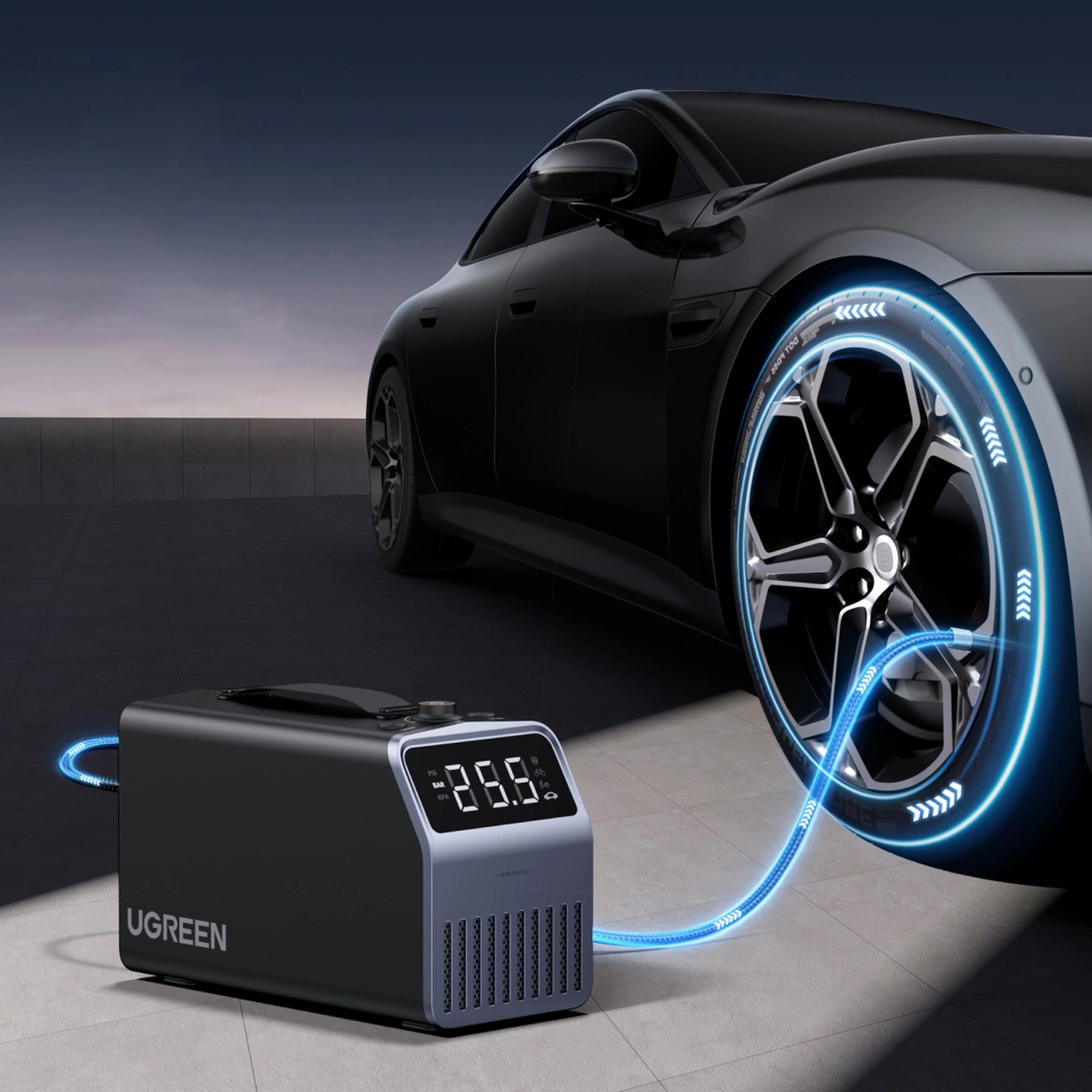 UGREEN Auto Compressor Digitale Display
