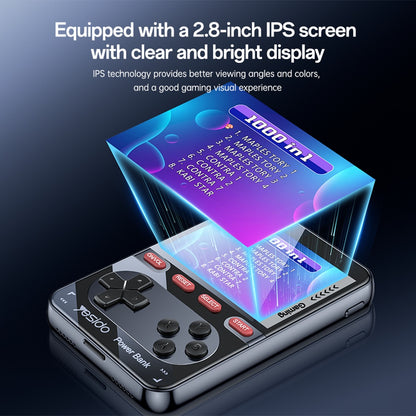 Draagbare Spelconsole met Externe Batterij Yesido YP87, Zwart
