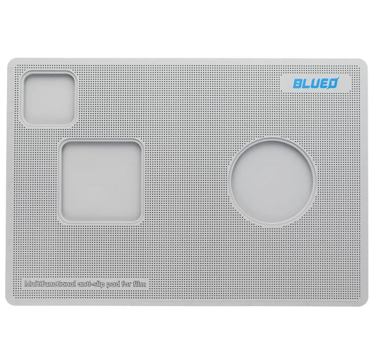 Blueo Service-Matte für das Aufbringen von Schutzfolie, Grau