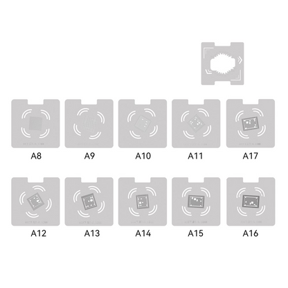 Service-Matte RF4 RF-PO32 mit BGA-Gitter (Modell A8 - A17), 50 cm x 20 cm
