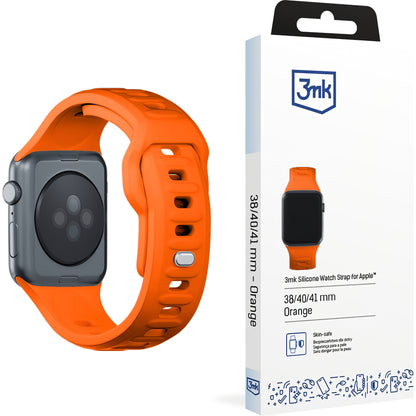 3MK Bracelet en silicone pour Apple Watch 41mm / 40mm / 38mm Series, Orange 