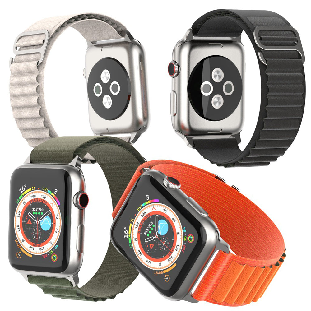 Techsuit W037 herenriem voor Apple Watch 42mm / 41mm / 40mm / 38mm Series, Oranje
