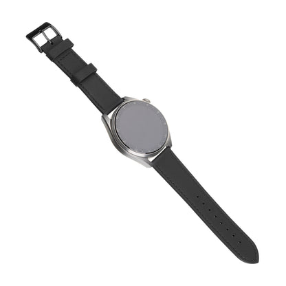 Bracelet en cuir Fixed pour Huawei Watch / Xiaomi Watch Series, 22mm, Noir.