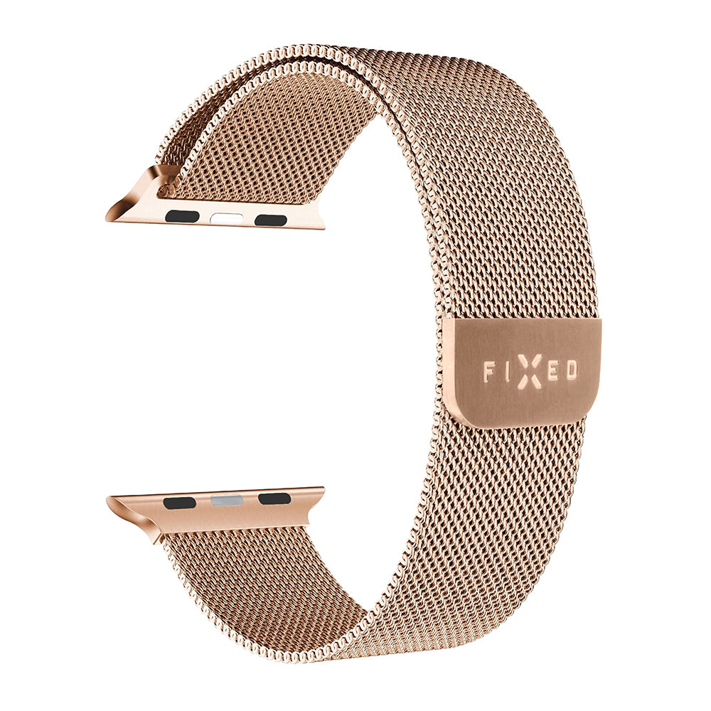 Fixed Mesh Armband für Apple Watch 42mm / 41mm / 40mm / 38mm Serie, Roségold
