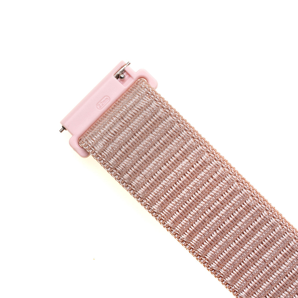 Fixed Nylon Band voor Samsung Galaxy Watch / Huawei Watch Series, 20mm, Rosé Goud