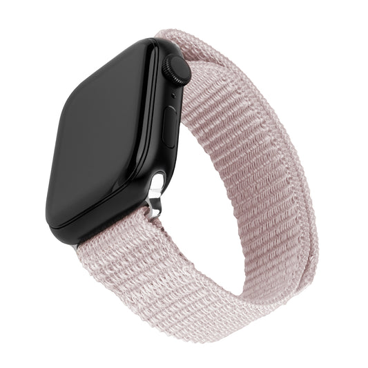 Fixed Nylon Sporty Armband für Apple Watch 49mm / 46mm / 45mm / 44mm / 42mm Serie, Roségold
