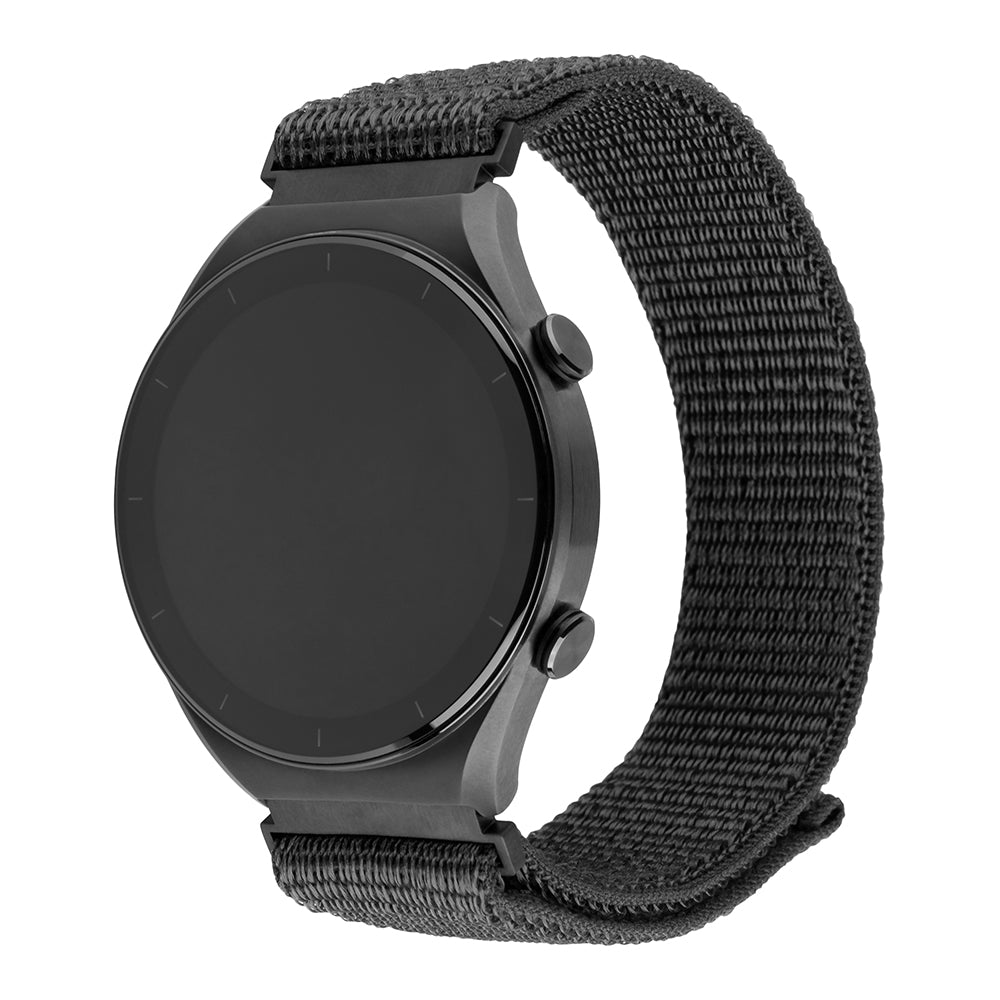 Fixed Nylon Sporty Band voor Huawei Watch / Xiaomi Watch Series, 22mm, Donkergrijs
