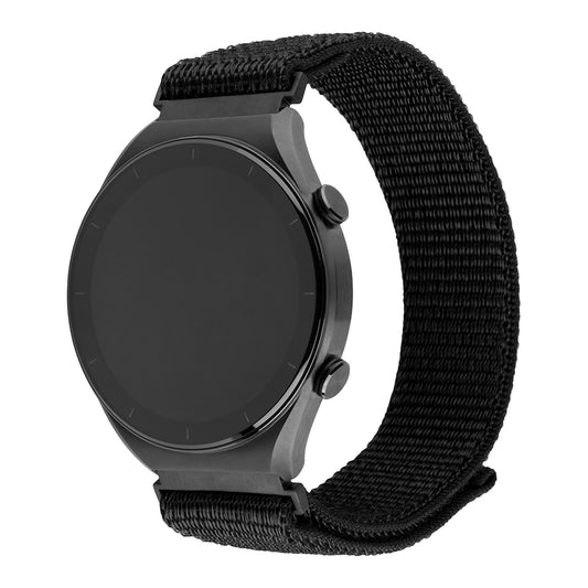 Fixed Nylon Sporty Strap for Huawei Watch / Xiaomi Watch Series, 22mm, Black