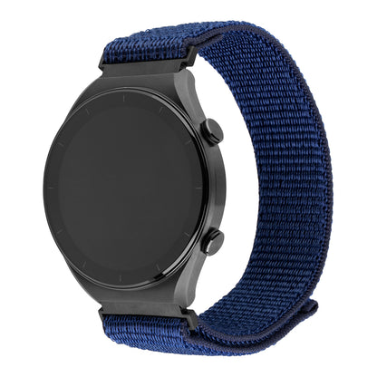 Fixed Nylon Sporty Band voor Samsung Galaxy Watch / Huawei Watch Series, 20mm, Donkerblauw