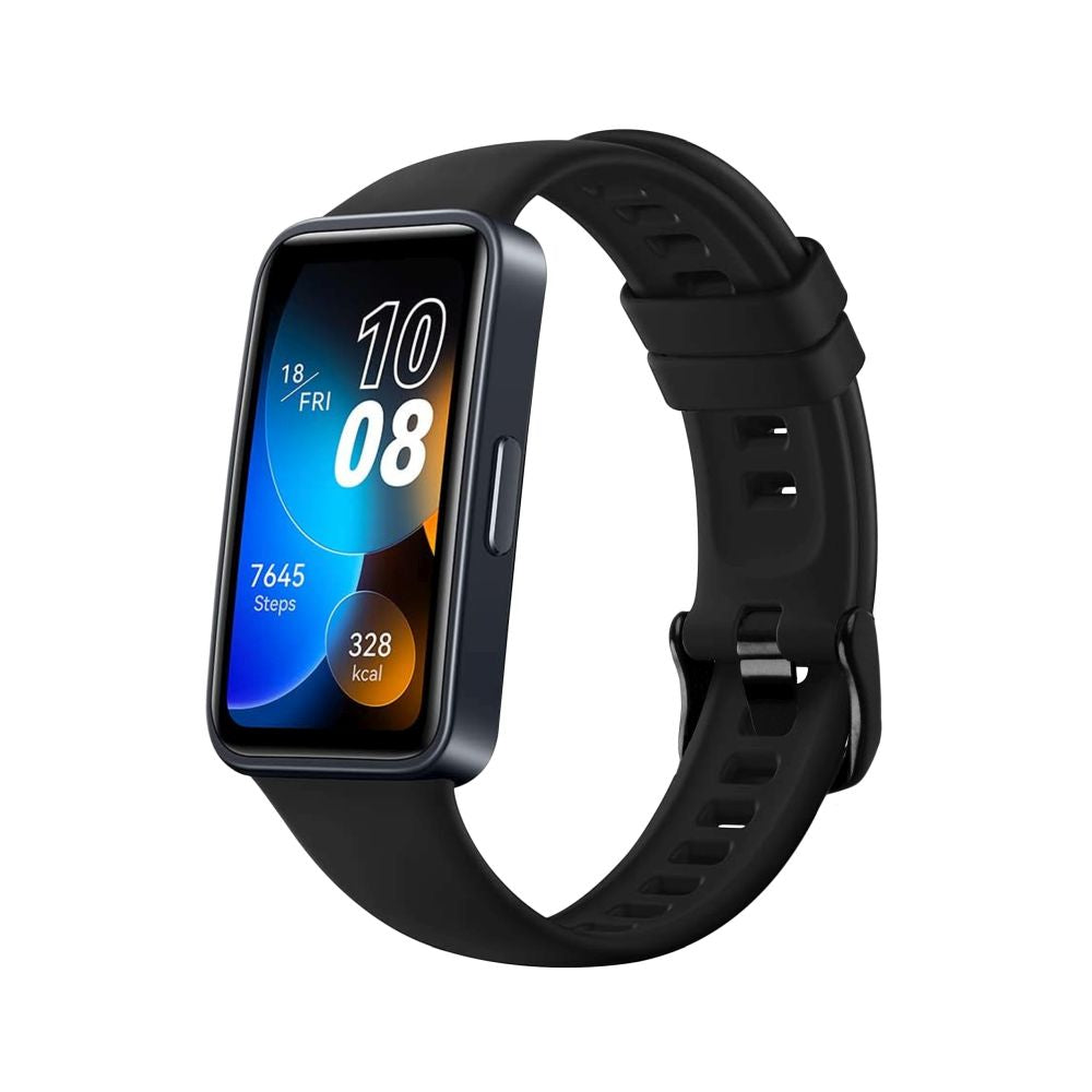 Bracelet en silicone Fixed pour Huawei Band 10 / 9 / 8, Noir