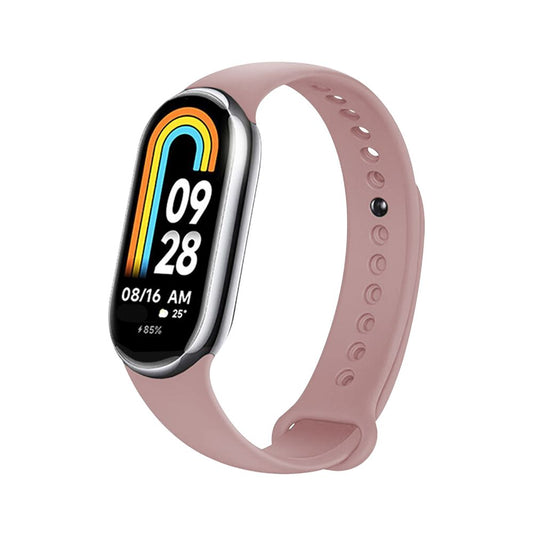 Fixed Silicone Armband für Xiaomi Smart Band 9 / 8, Rosa