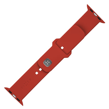 Fixed Silicone Sporty Armband für Apple Watch 42mm / 41mm / 40mm / 38mm Serie, Rot