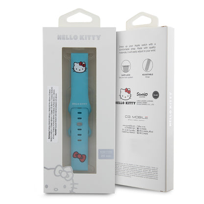 Hello Kitty Silicone Kitty Head Strap for Samsung Galaxy Watch / Huawei Watch Series, Blue