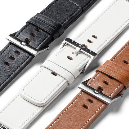 Ringke Leather One Armband für Apple Watch 49mm / 46mm / 45mm / 44mm / 42mm Serie, Schwarz