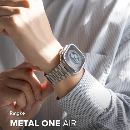 Ringke Metal One Air Armband für Apple Watch 49mm / 46mm / 45mm / 44mm Serie, Silber