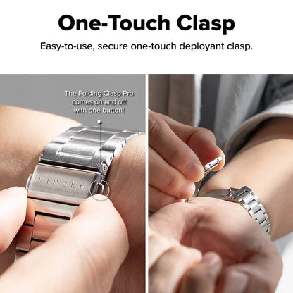 Ringke Metal One Air Armband für Apple Watch 49mm / 46mm / 45mm / 44mm Serie, Silber