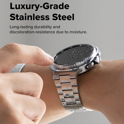 Ringke Metal One Air band voor Samsung Galaxy Watch8 / Watch8 Classic Series, Zilverkleurig