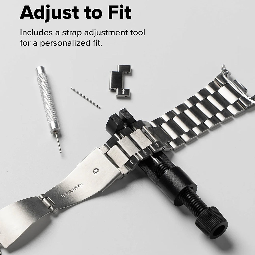 Ringke Metal One Air band voor Samsung Galaxy Watch8 / Watch8 Classic Series, Zilverkleurig