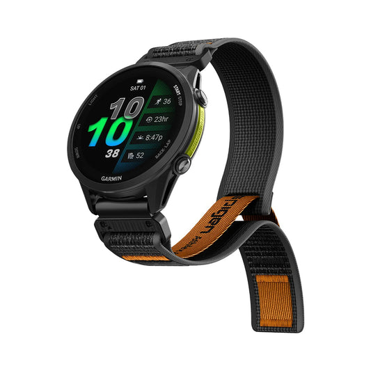 Spigen Athlex Air band voor Garmin Watch Fenix / Forerunner / Approach Series, 22mm, Zwart Oranje AMP11426