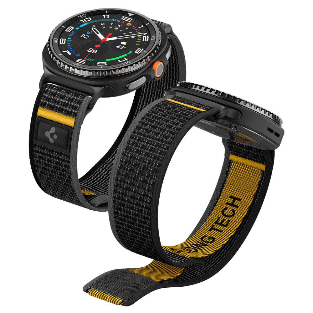 Spigen Athlex Air Armband für Samsung Galaxy Watch8 / Watch8 Classic Series, Schwarz AMP10111