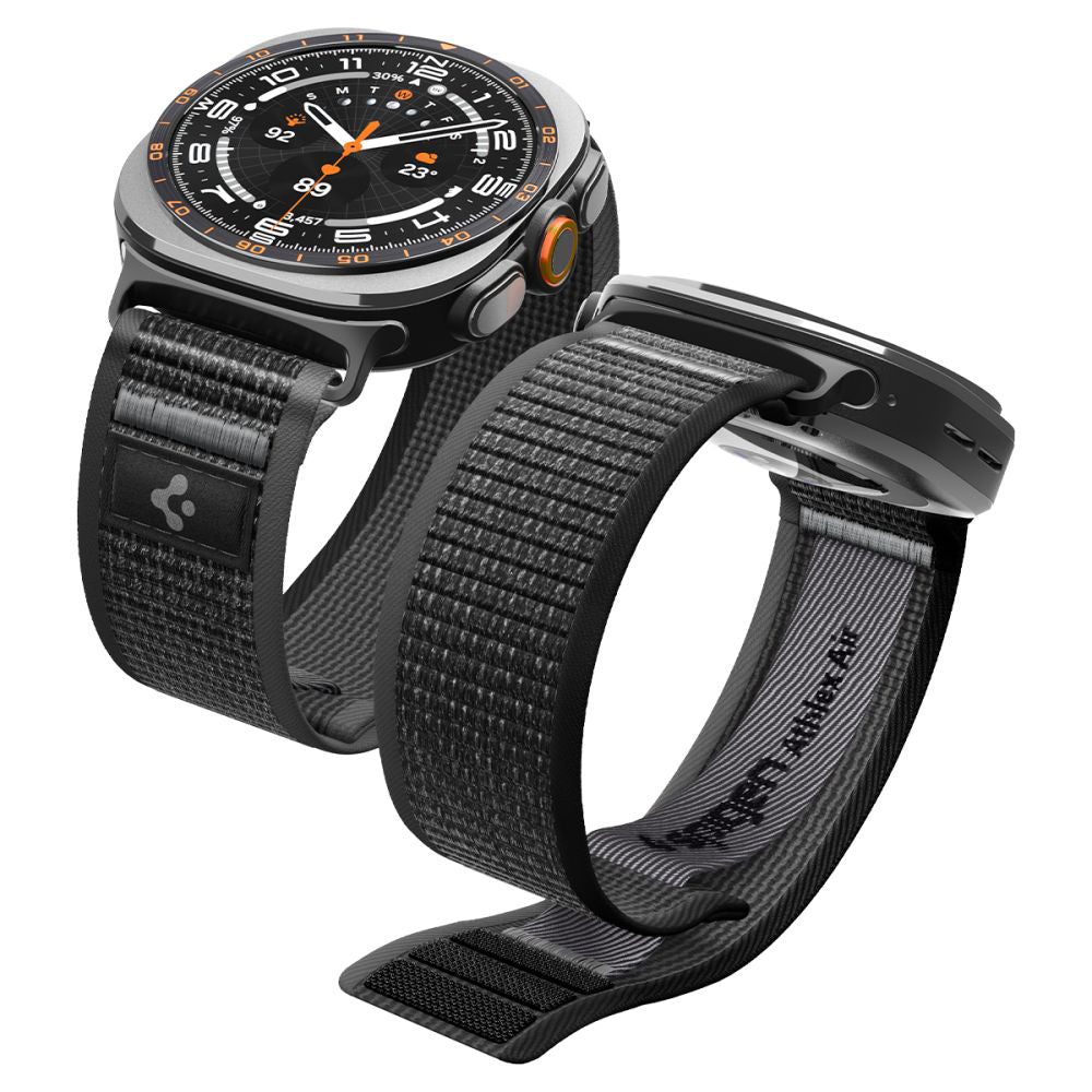 Spigen Athlex Air band voor Samsung Galaxy Watch Ultra Series, Zwart Grijs AMP11614