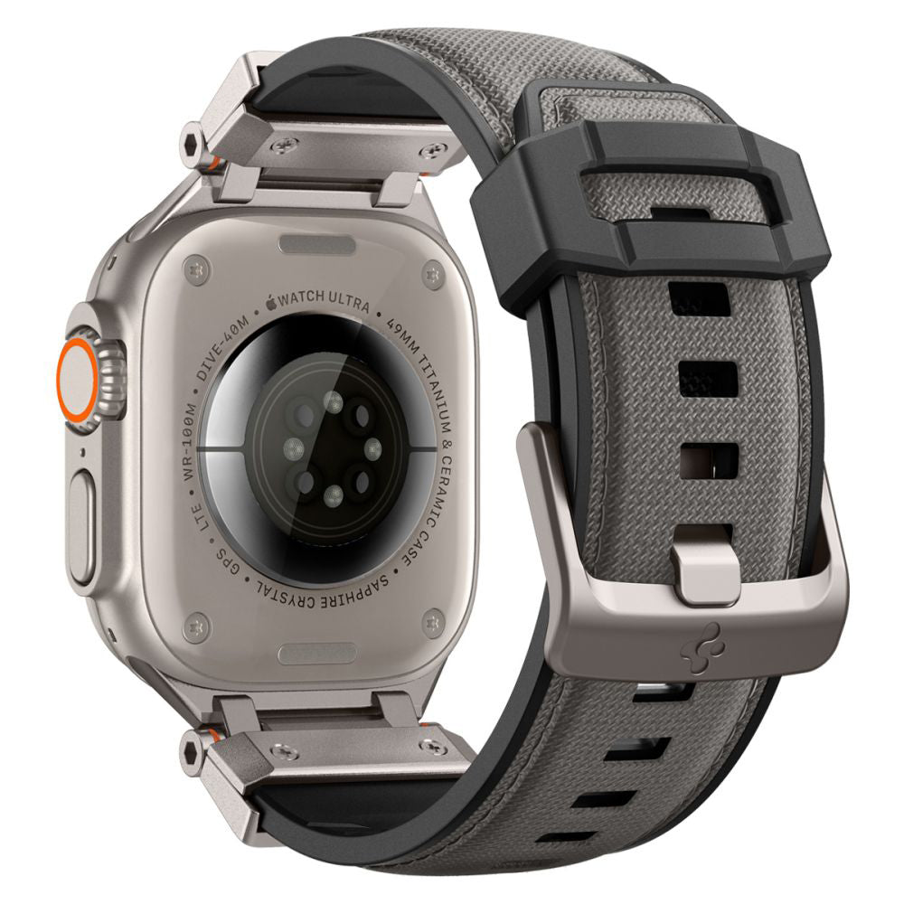Spigen DuraPro Armor Gurt für Apple Watch 49mm / 46mm / 45mm / 44mm / 42mm Serie, Grau
